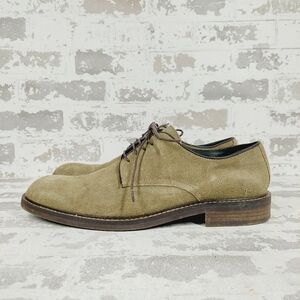 Nordstrom Emmett Plain Toe Derby (Men) Tan Suede Lace Up Dress Shoes i273